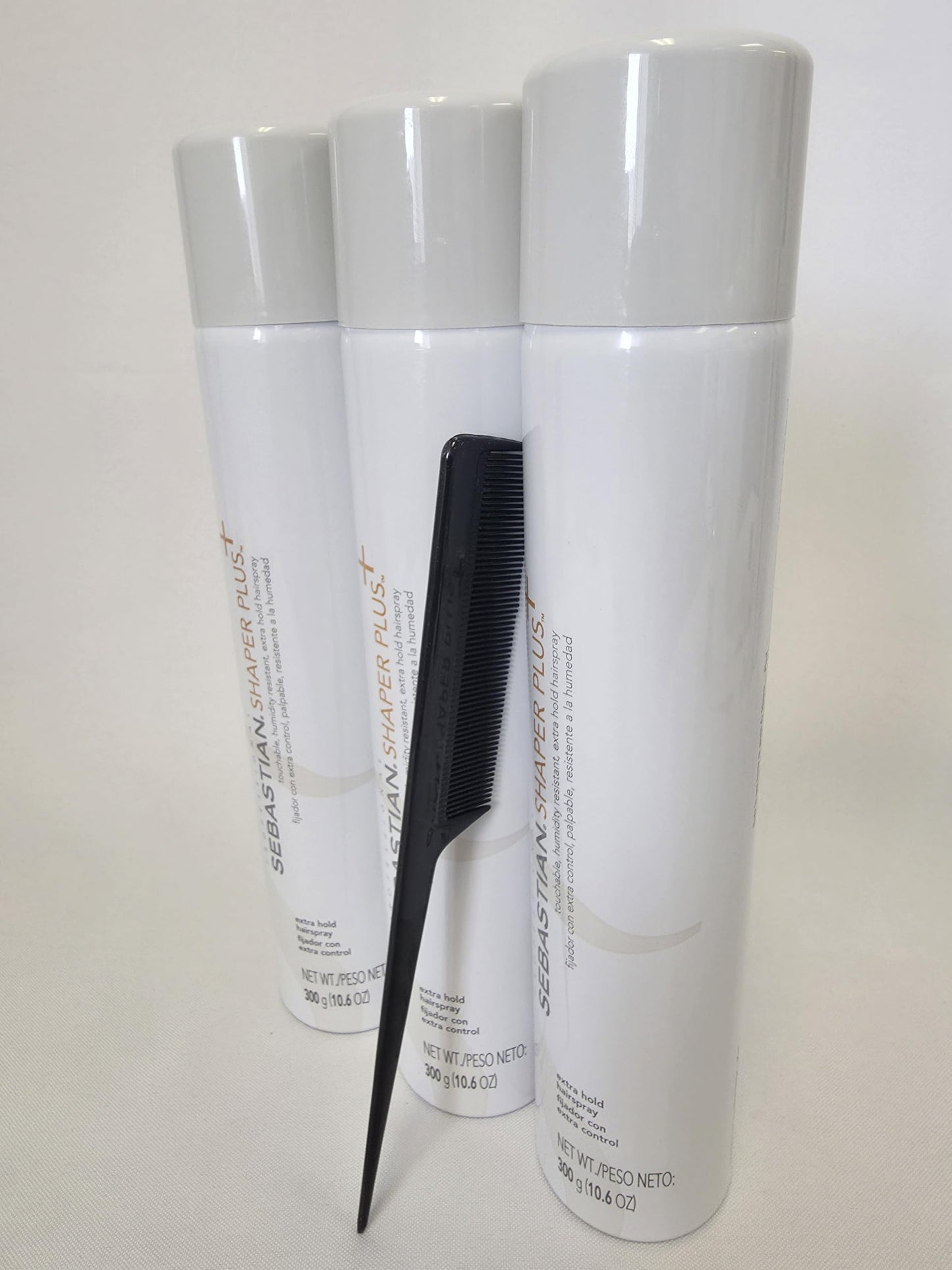 Shaper Plus - Extra Hold And Extra Control Hairspray - 10.6 Ounces Pack Of 3 (Included Comb May Very)