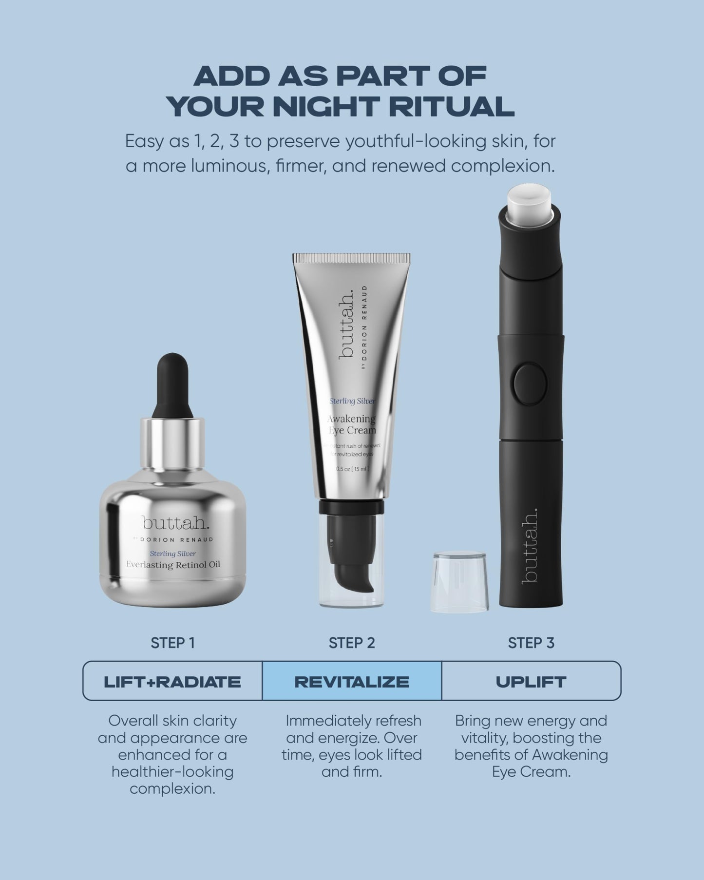 Buttah Skin Awakening Eye Cream for Dark Circles and Puffiness - Caffiene Pro Aging Eye Care Cream - Eye Cream For Wrinkles - Nourishing and Hydrating Under Eye Treatment