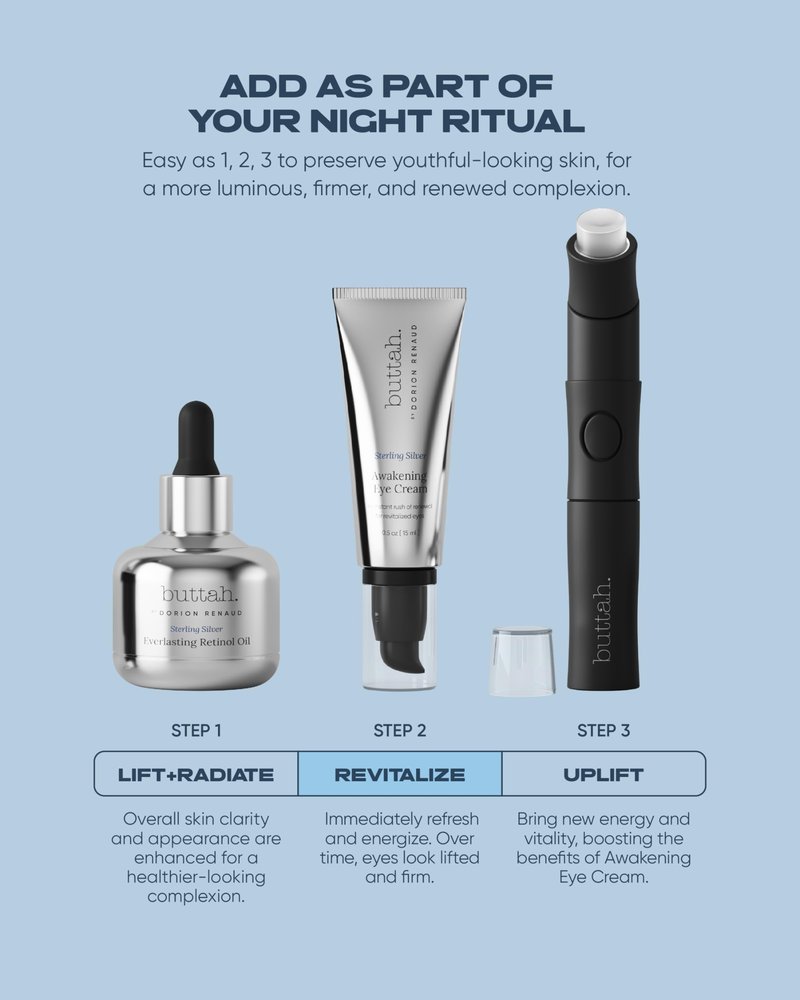 Buttah Skin Awakening Eye Cream for Dark Circles and Puffiness - Caffiene Pro Aging Eye Care Cream - Eye Cream For Wrinkles - Nourishing and Hydrating Under Eye Treatment