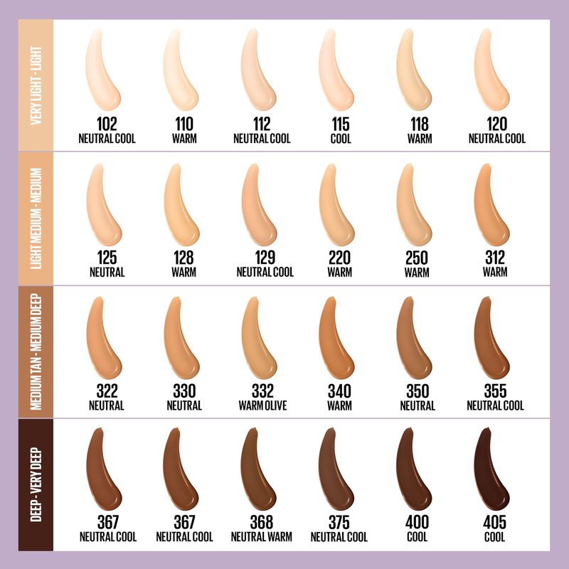 Maybelline Super Stay Lumi-Matte Foundation, Lightweight and Buildable Full Coverage Foundation Makeup For Up To 30HR Wear, 400, 1 Count (Pack of 2)
