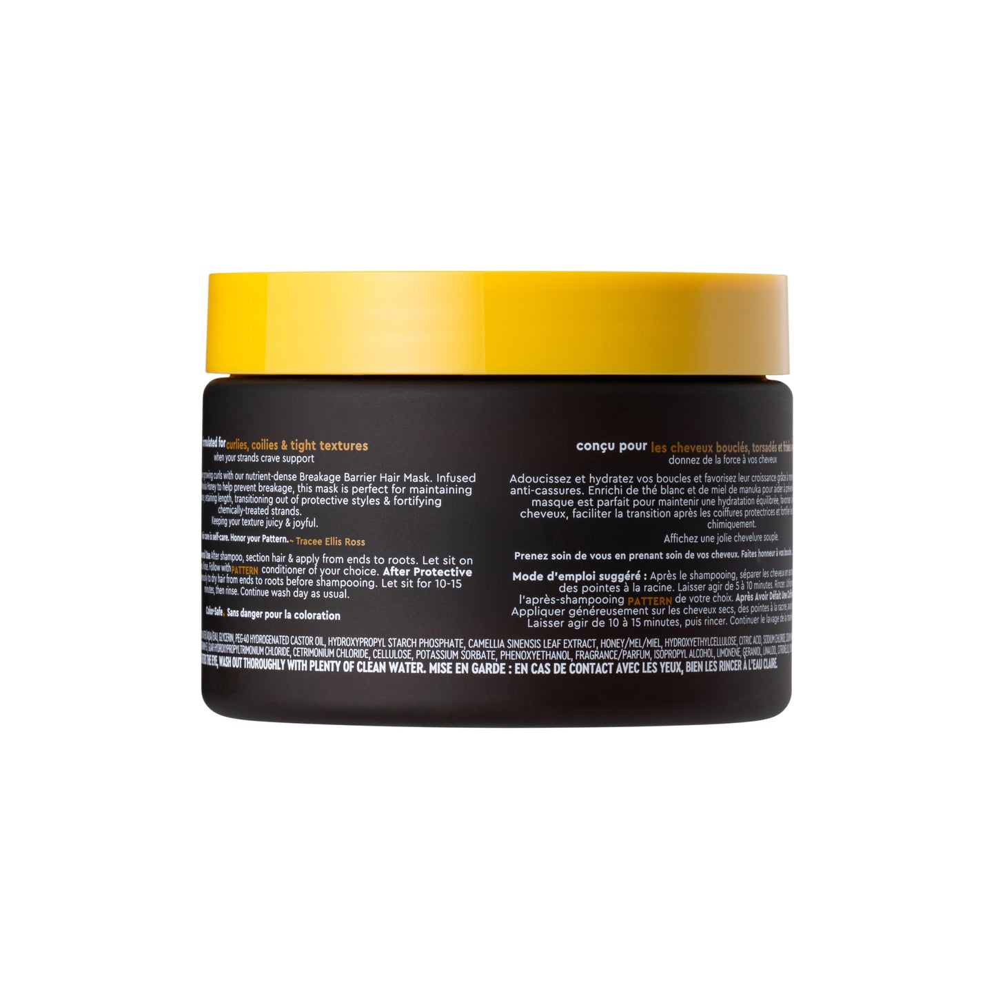 PATTERN Beauty by Tracee Ellis Ross Breakage Barrier Mask formerly Transition Mask w Moisturizing Manuka Honey & White Tea for Curly Hair 3a-4c