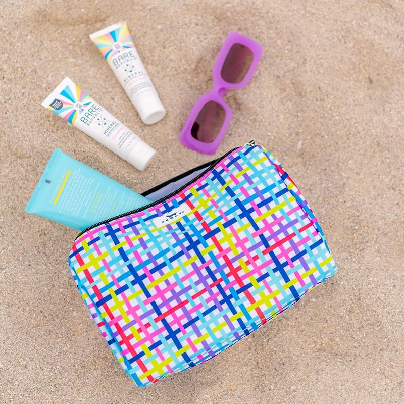 SCOUT Packin' Heat Toiletry Bag - Makeup, Toiletry & Cosmetic Bag, Fits Full Size Items, Inside Pocket, Water-Resistant, Zips Closed