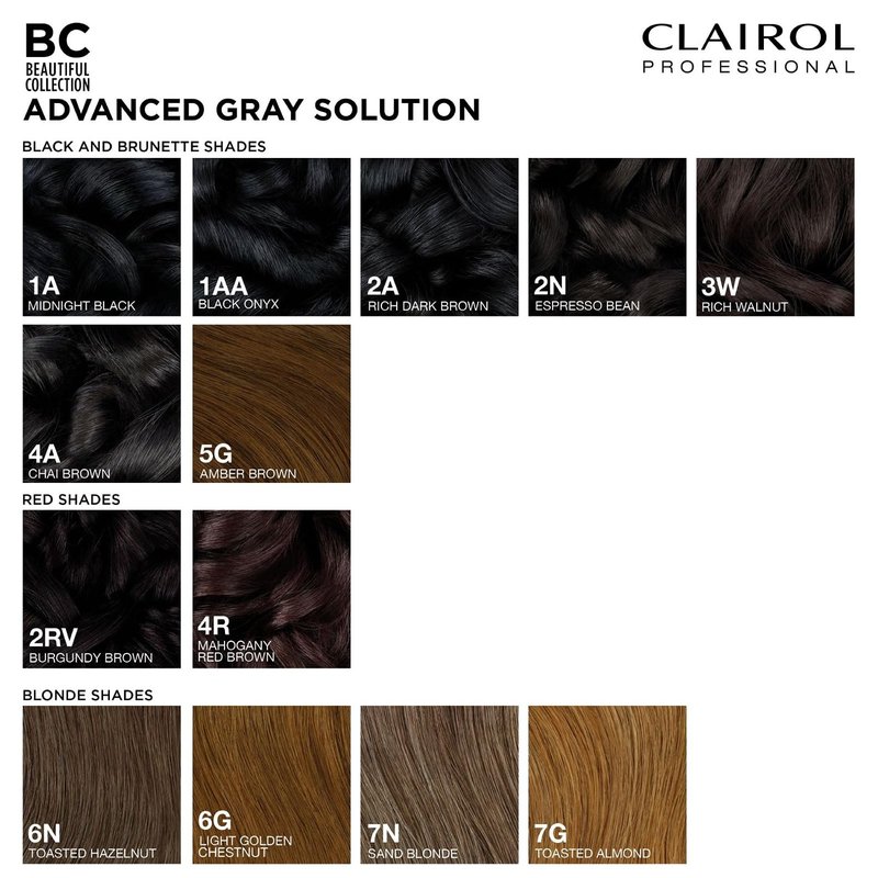 Clairol Professional Beautiful Collection Advanced Gray Solutions, 6N Toasted Hazelnut, 3 oz. - Packaging May Vary