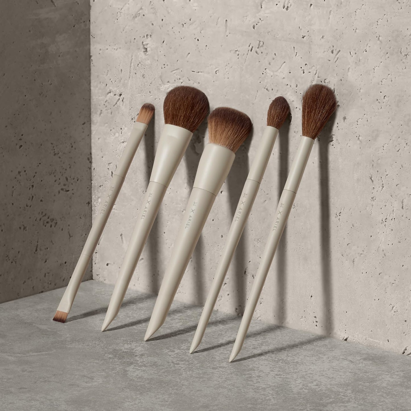 Morphe x Ariel Complexion Essentials Duo - A24 Signature Foundation & A19 Dual-Ended Concealer Brushes - Provides Seamless Application & Flawless Blend for Base Perfection (2 Piece Set)