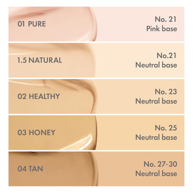 AMUSE SEOUL Dew Power Vegan Cushion Foundation (1.5 NATURAL) - Natural Semi Glow, Full Coverage, Dewy Finish, Long Lasting, Lightweight, Smooth Radiant Skin, Vegan, Korean Makeup