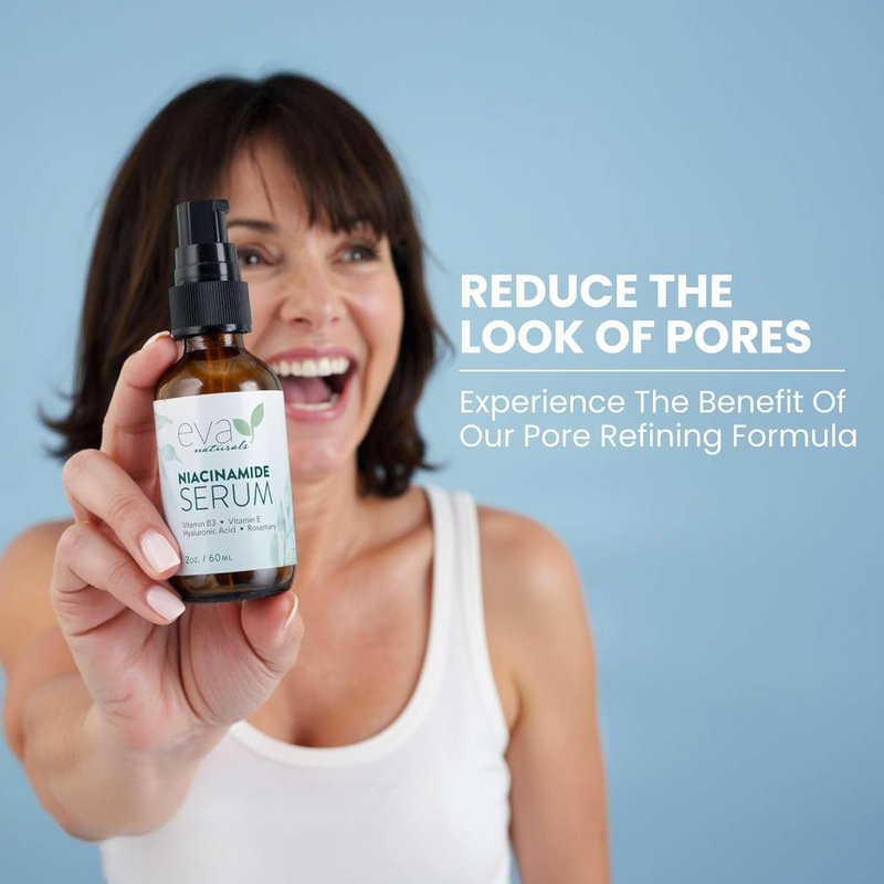 Niacinamide 5% Serum for Face - B3 Pore Minimizer & Acne Treatment with Hyaluronic Acid | 2oz Hydrating Formula