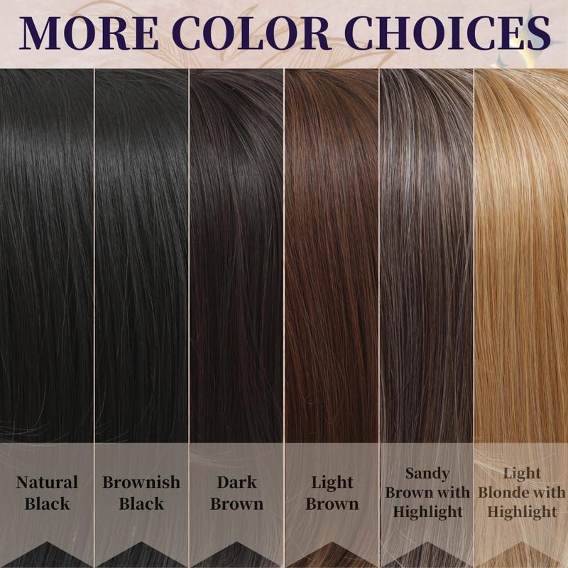 Hair Toppers for Women - Large Base Clip-In Hair Pieces | 15-Inch Fake Bangs for Thinning Hair