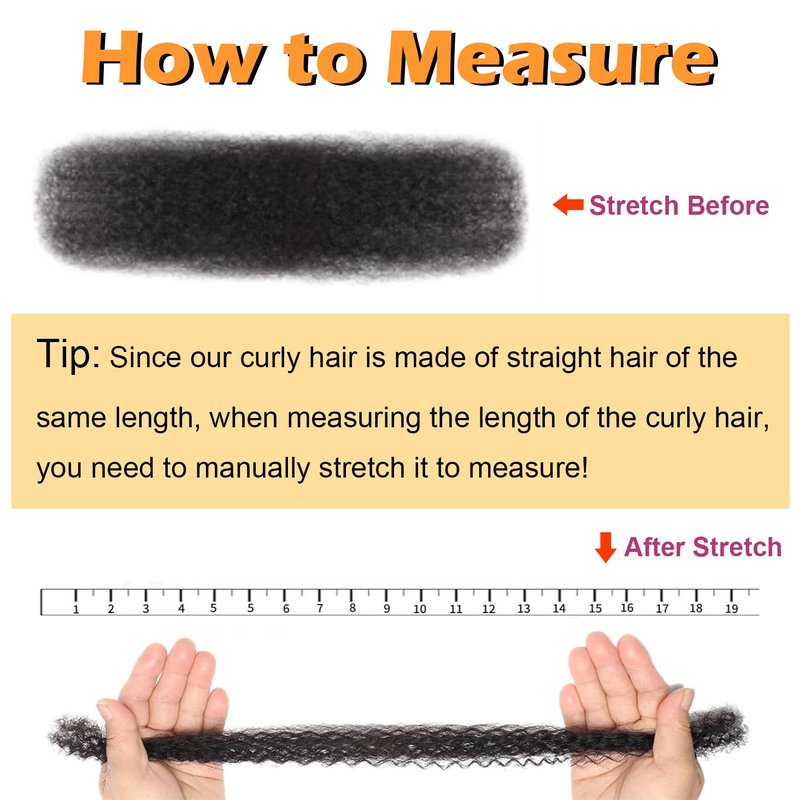 Afro Kinkys Bulk Human Hair 14Inch 60g/pack 100% Natural Black Human Hair For Making Micro Locs, Twist Braiding, Dreadlocks Extensions, Locs Repair, Mini Twists