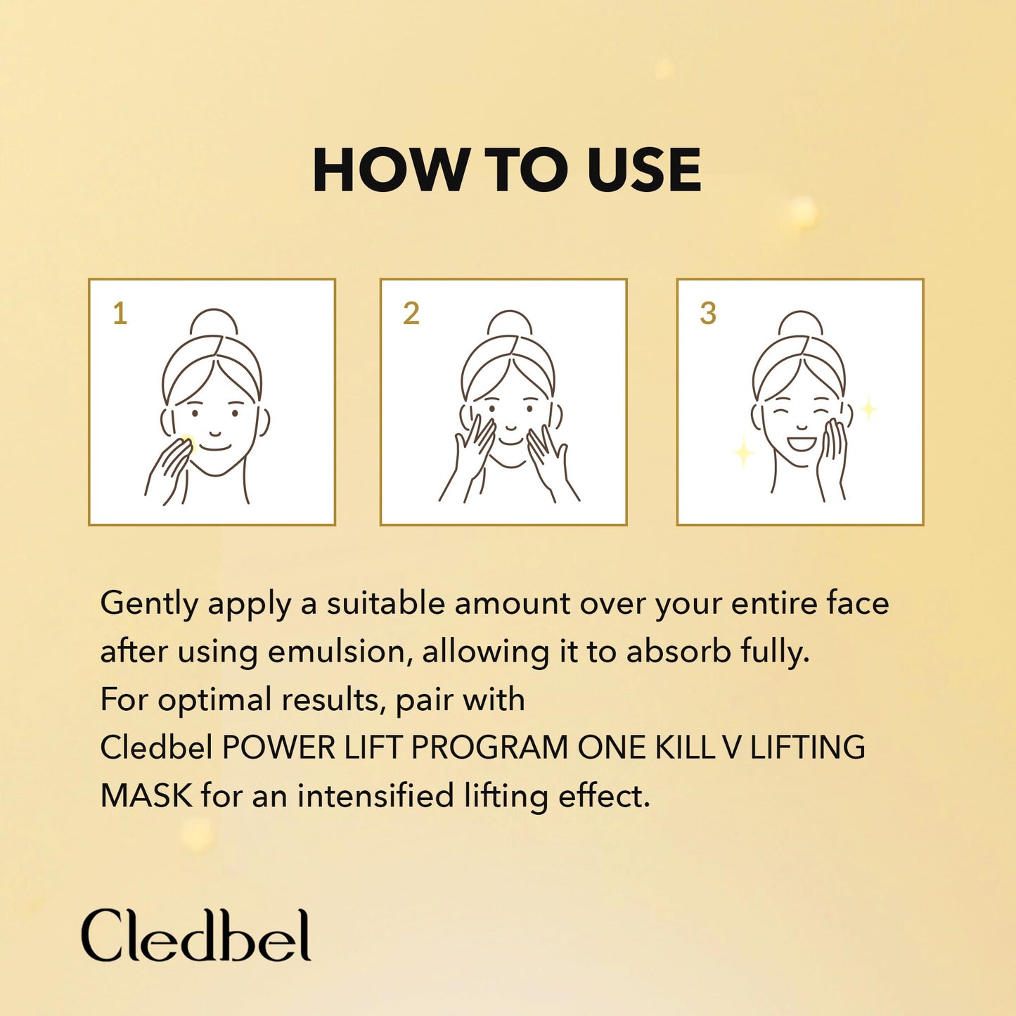 Cledbel Power Lifting Serum 90ml / 3.04 fl oz - Anti-Aging, Hydrating, Radiance Boosting, Firming Facial Serum, Korean Skin Care for All Skin Types.