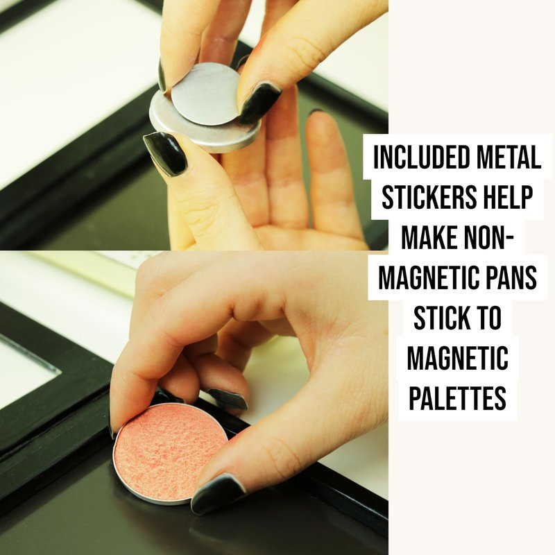 Z Palette Extra Large Deep Black Empty Magnetic Makeup Palette with Clear Window