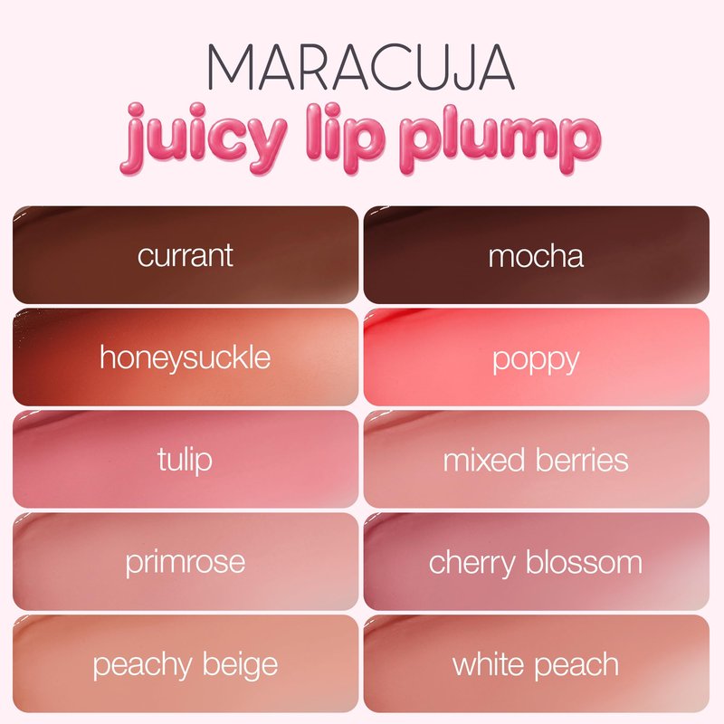 tarte maracuja juicy lip plump – Hydrating & Volumizing Lip Plumper Gloss Balm with Nourishing Hyaluronic Acid, Plumps & Moisturizes, Vegan & Cruelty-Free, full size, mixed berries
