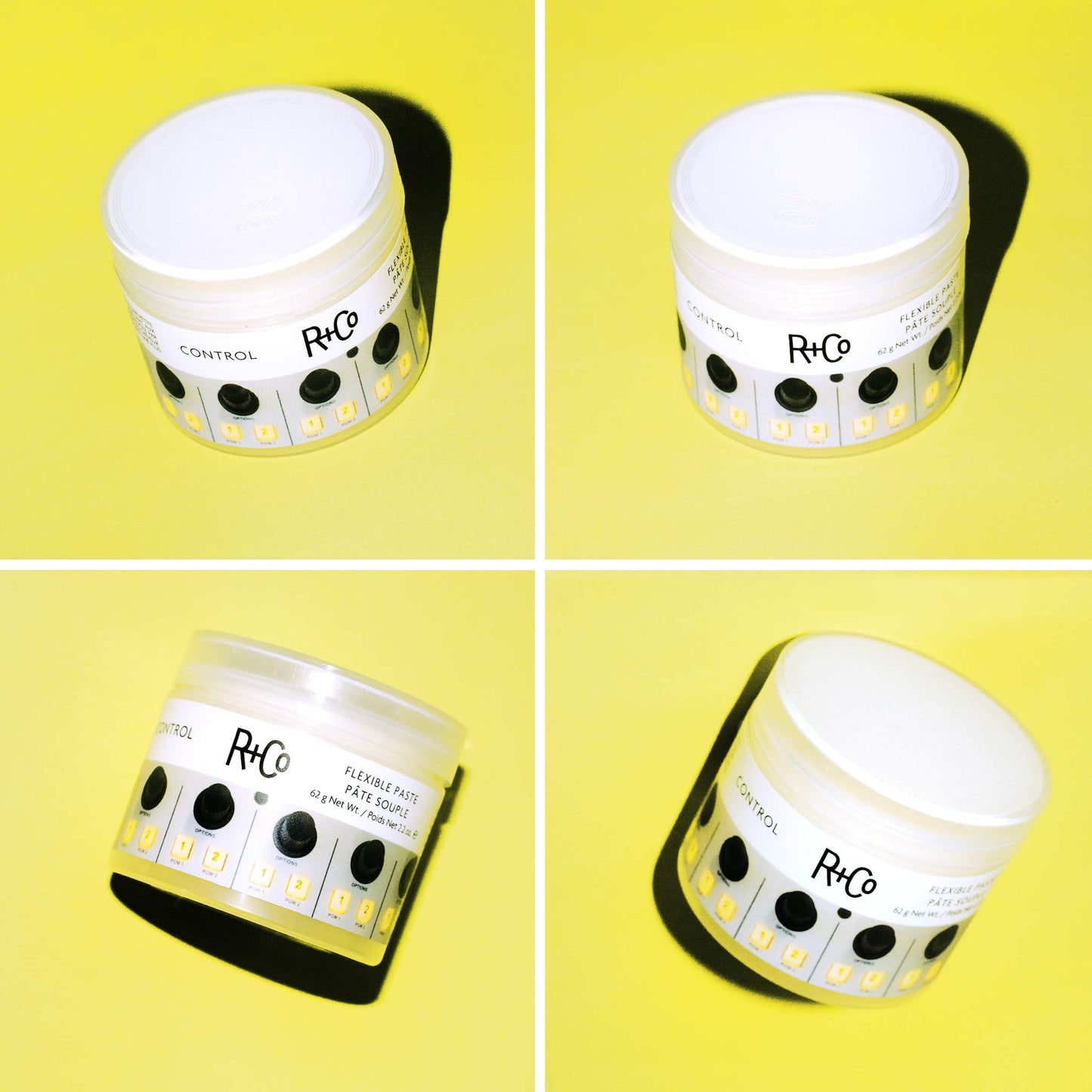 R+Co Control Flexible Paste | Strong Hold + Natural Finish| Vegan + Cruelty-Free | 2.2 Oz