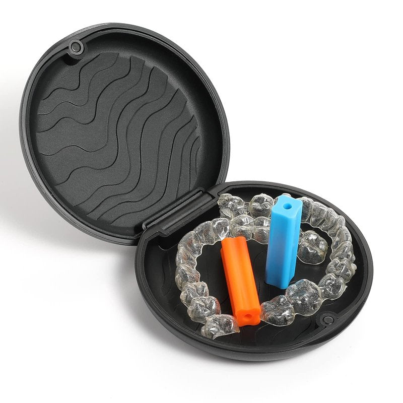B Rush® Aligner Chewies for Invisalign (10 Pack), Medical Grade Silicone Tray Seaters with Aligner Removal Tool, Soft & Medium Orthodontic Munchies Chompers to Close Gaps & Relieve Pain, Unscented