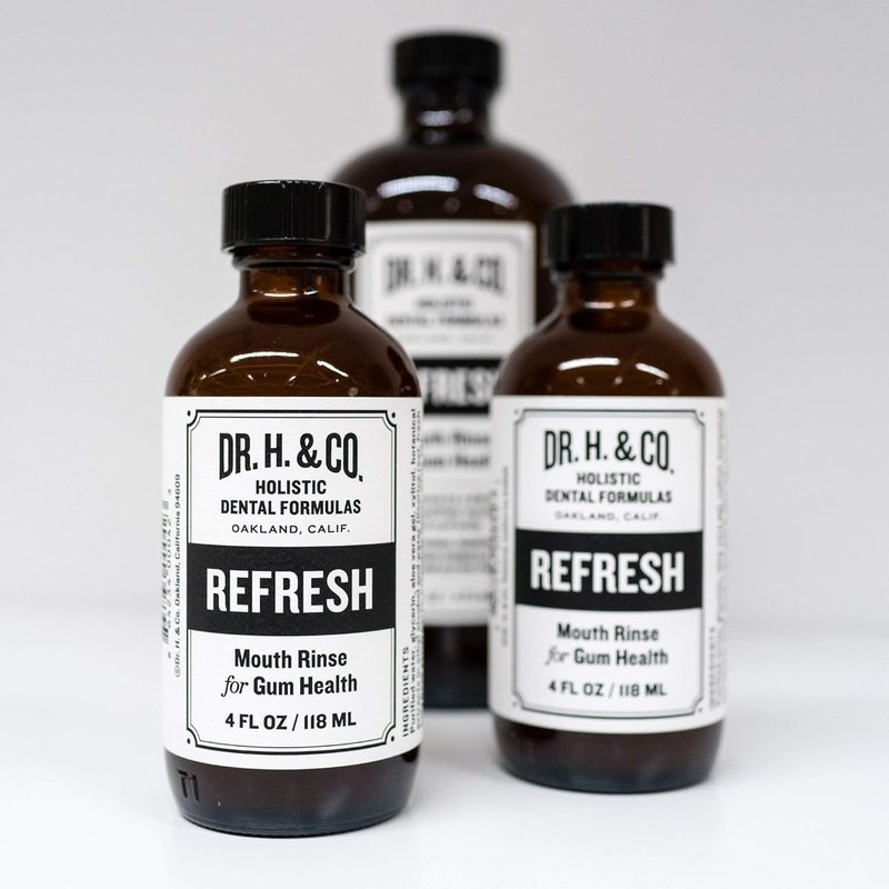 Dr. H. & Co. Refresh Mouthwash - All-Natural Herbal Rinse for Healthy Gums & Teeth | 16oz