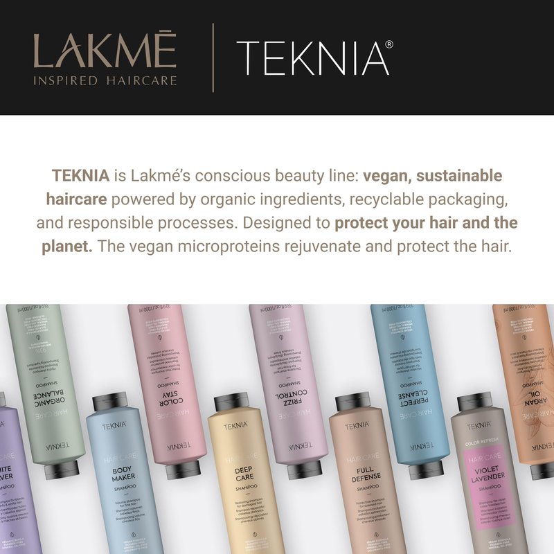 LAKMÉ Teknia Violet Lavender Color Refresh Hair Mask, Color Depositing Conditioner for Purple Hair, 8.5 Fl Oz
