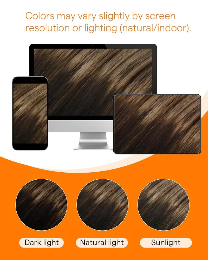 Microlink Remy Human Hair Extensions - 18 Inch Black Balayage Brown Ombre Blonde | Natural Fullness for Weddings & Events, 50g