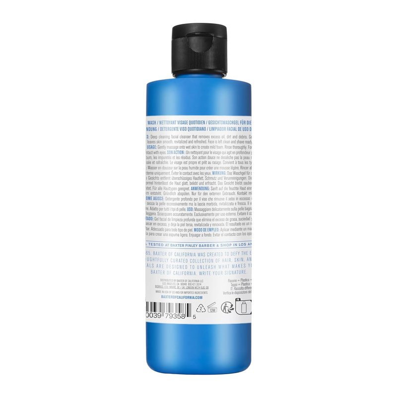 Baxter of California Daily Face Wash for Men - Sulfate-Free, Fragrance-Free | All Skin Types