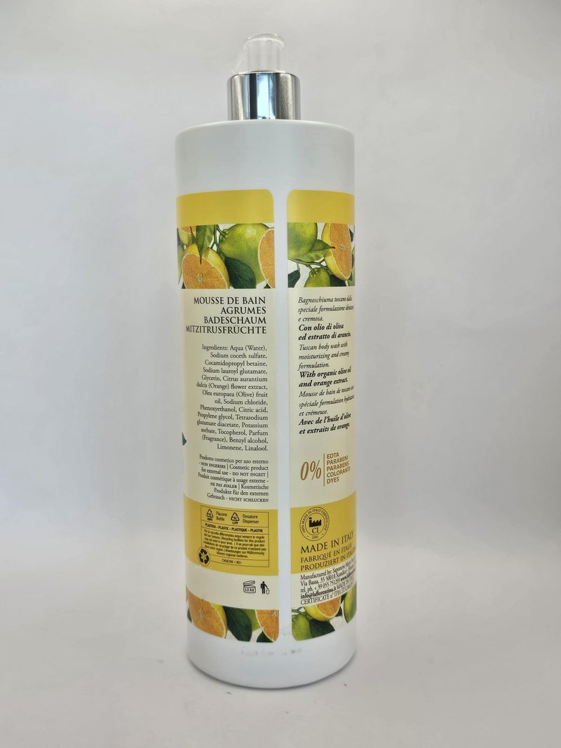 La Agrumi Di Boboli Florentina Revitalizing Citrus Body Wash with Olive Oil, Made in Italy, 33.8 fl oz