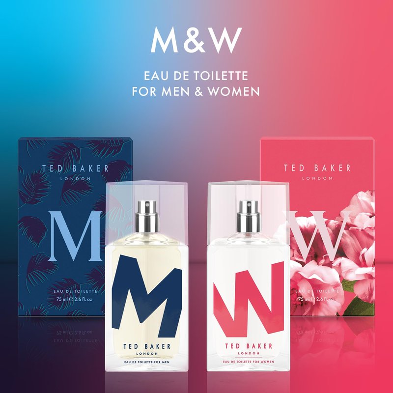 Ted Baker M Eau de Toilette Duo Pack for Men & Teens, Fresh Citrus Spicy Cologne, Long-Lasting Fragrance Set Mandarin, Bergamot, Black Pepper, Amber, Musk 2 x 2.5 fl oz Each