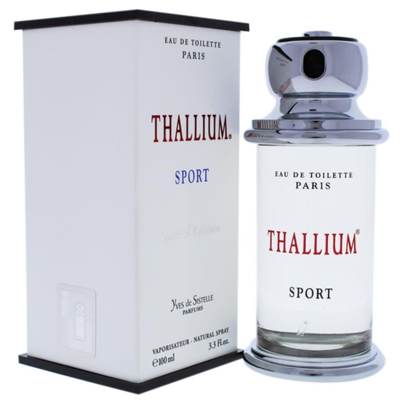 Yves De Sistelle Thallium Sport Eau de Toilette Spray for Men, 3.4 Ounce