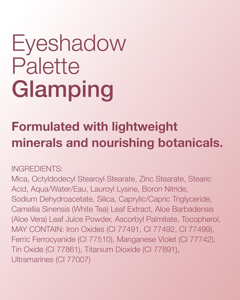 Mineral Fusion Eyeshadow Palette - 4 Versatile Shades in Matte, Satin & Shimmer Finishes | Natural Vegan Makeup - Glamping