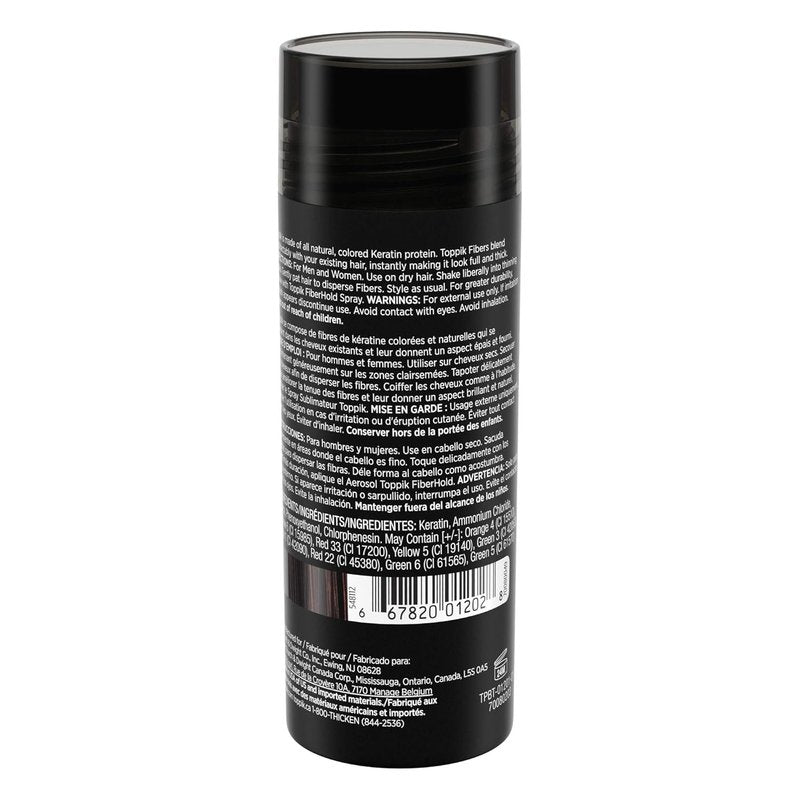 Toppik Hair Building Fibers - Thicken Fine or Thinning Hair | 27.5g | 9 Shades for Men & Women