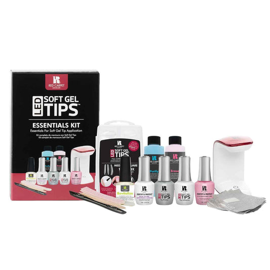 Red Carpet Manicure Soft Gel Tip Kit - FREE 110 Carat Medium Square Nail Tips