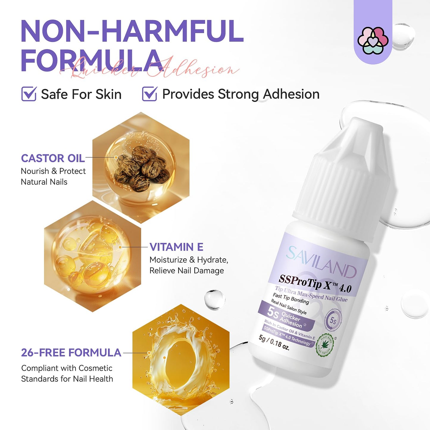 Saviland Acrylic Nail Kit for Beginners Practice: Keratin Acrylic Powder Monomer Liquid Brush Clippers Nail Lamp Complete Tools Everything 100 Nail Tips Home Starters