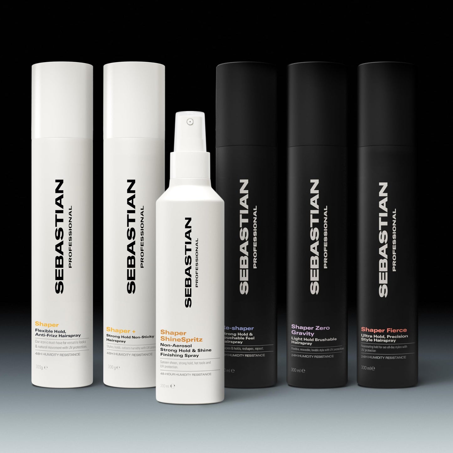 Sebastian Professional Shaper Hairspray, 50 VOC% | Flexible to Medium Hold | Brushable with Control | 10.6 oz