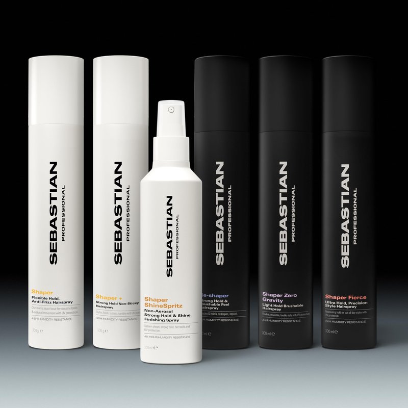 Sebastian Professional Shaper Hairspray, 50 VOC% | Flexible to Medium Hold | Brushable with Control | 10.6 oz