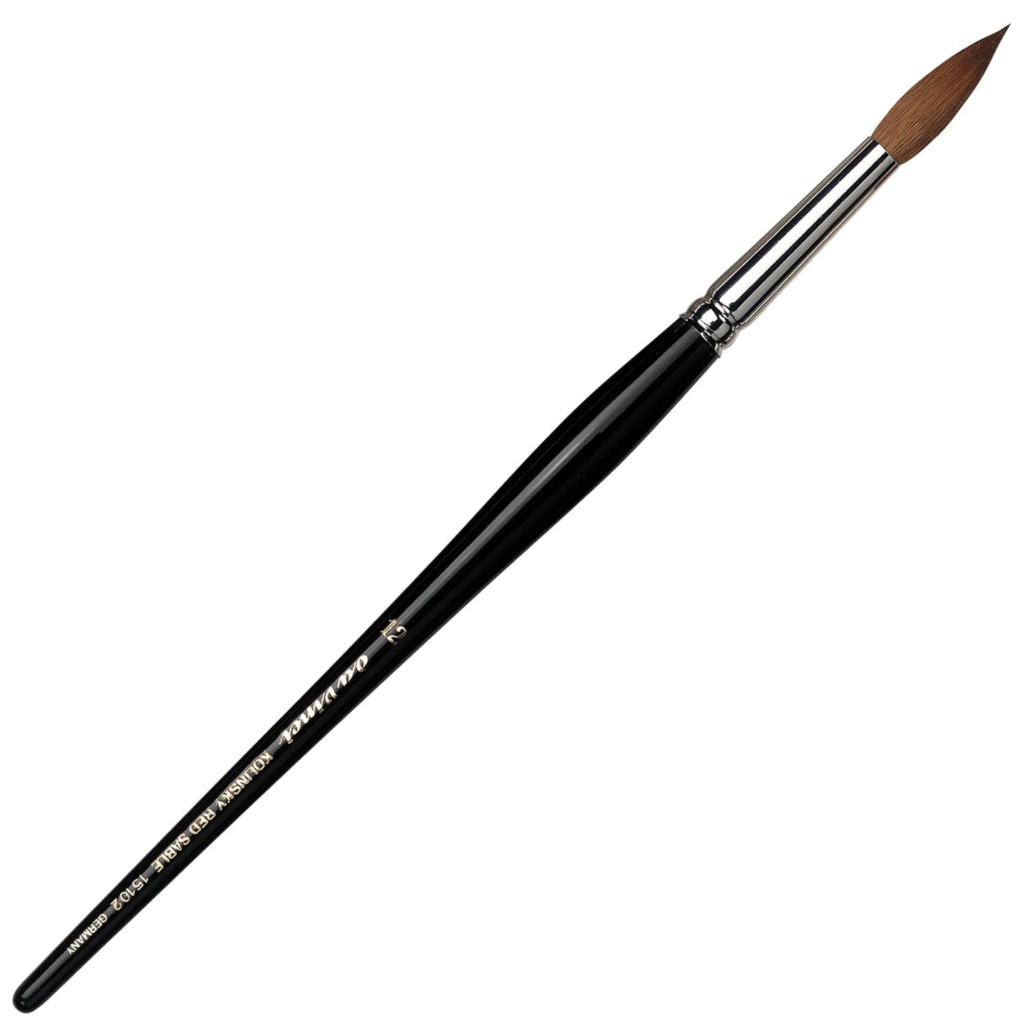 da Vinci Size 6 Acrylic Nail Brush - Round Russian Red Sable with Blue Handle