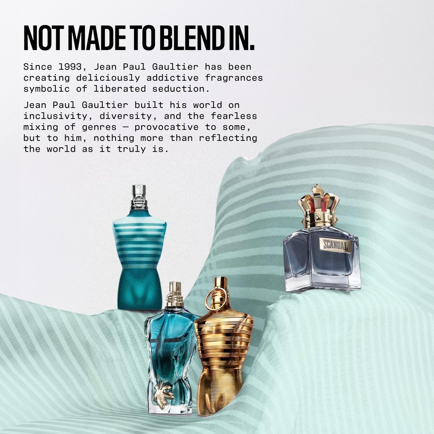 Jean Paul Gaultier Le Beau Paradise Garden Eau de Parfum for Men - Long Lasting Fresh Woody Aquatic Men's Cologne with Coconut Water, Green Fig & Sandalwood - Designer Fragrance Spray, 4.2 oz