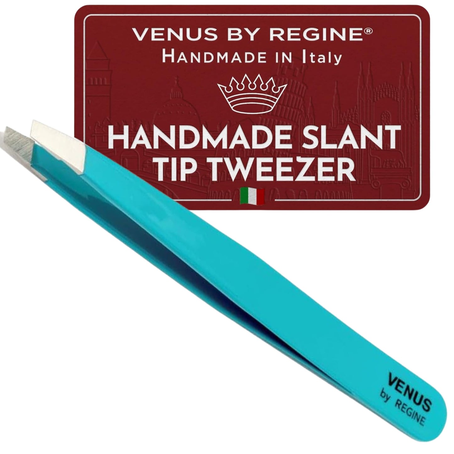 Regine Handmade Slant Tweezers for Eyebrow Shaping