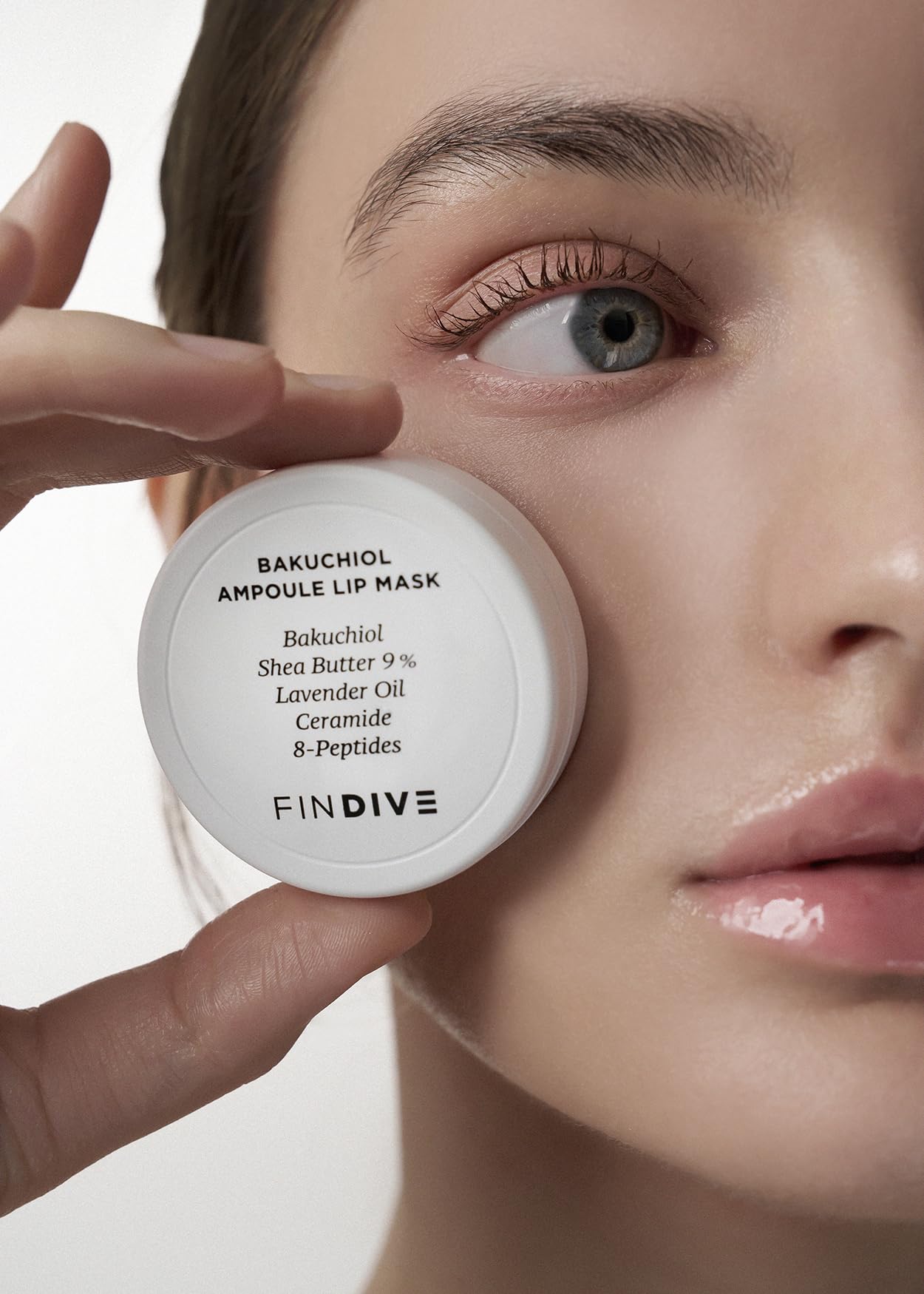 FINDIVE OFFICIAL Bakuchiol Ampoule Lip Mask, Bakuchiol, Plan-Based Retinal Alternative, Korean Skincare 8g