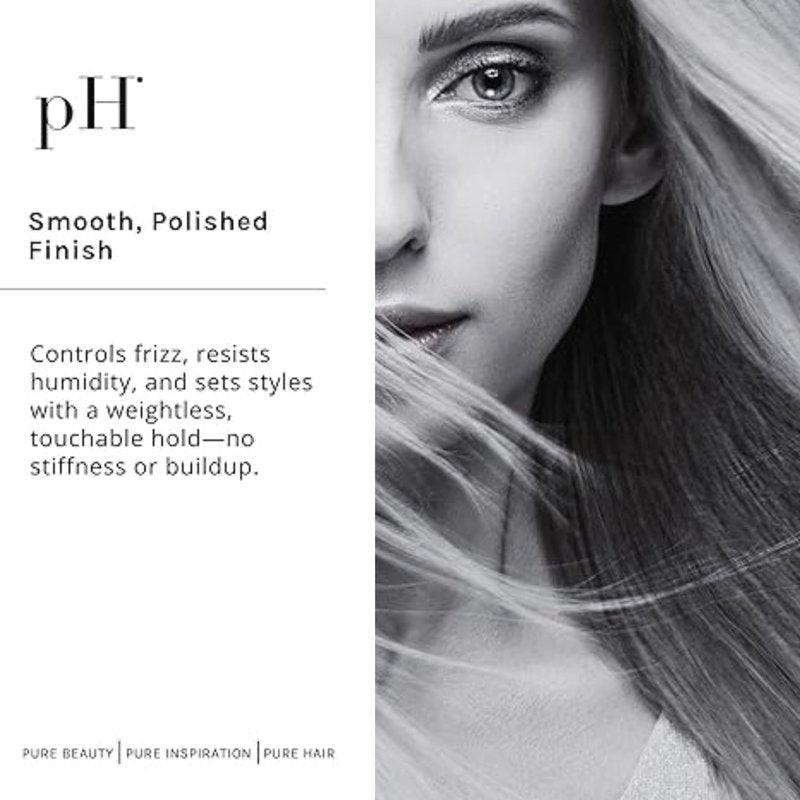 pH PURE HAIR Extra Hold Hairspray - Strong, Anti-Frizz & Humidity-Resistant Non-Aerosol Hair Spray with Floral Scent - Fast-Dry - 10.1 oz