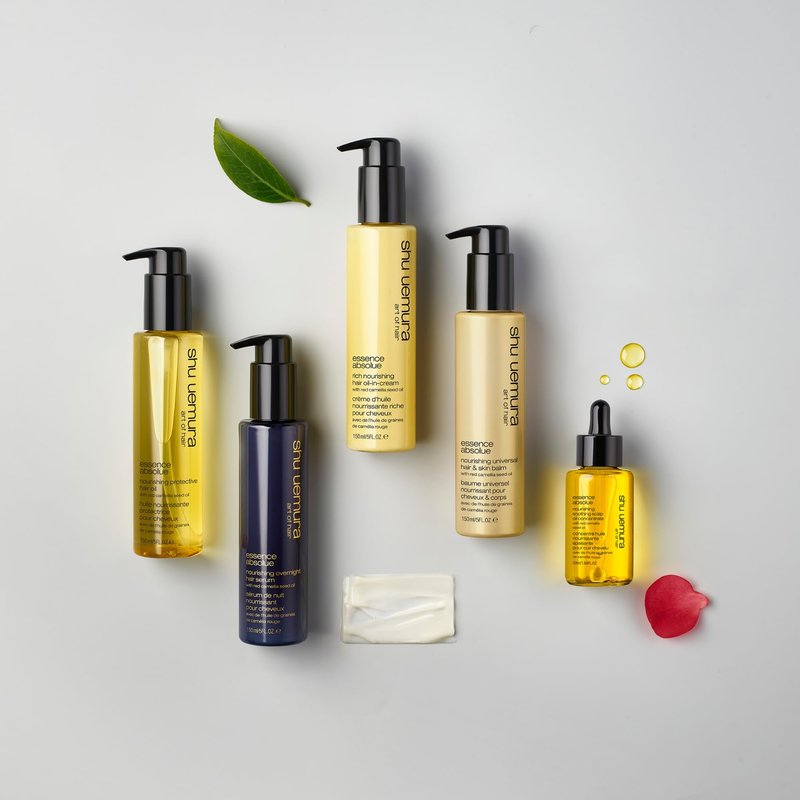 shu uemura art of hair Essence Absolue Nourishing Universal Balm - Multi-Benefit Balm, Intense Hydration and Shine, For Dry Hair and Skin, 5 Fl Oz