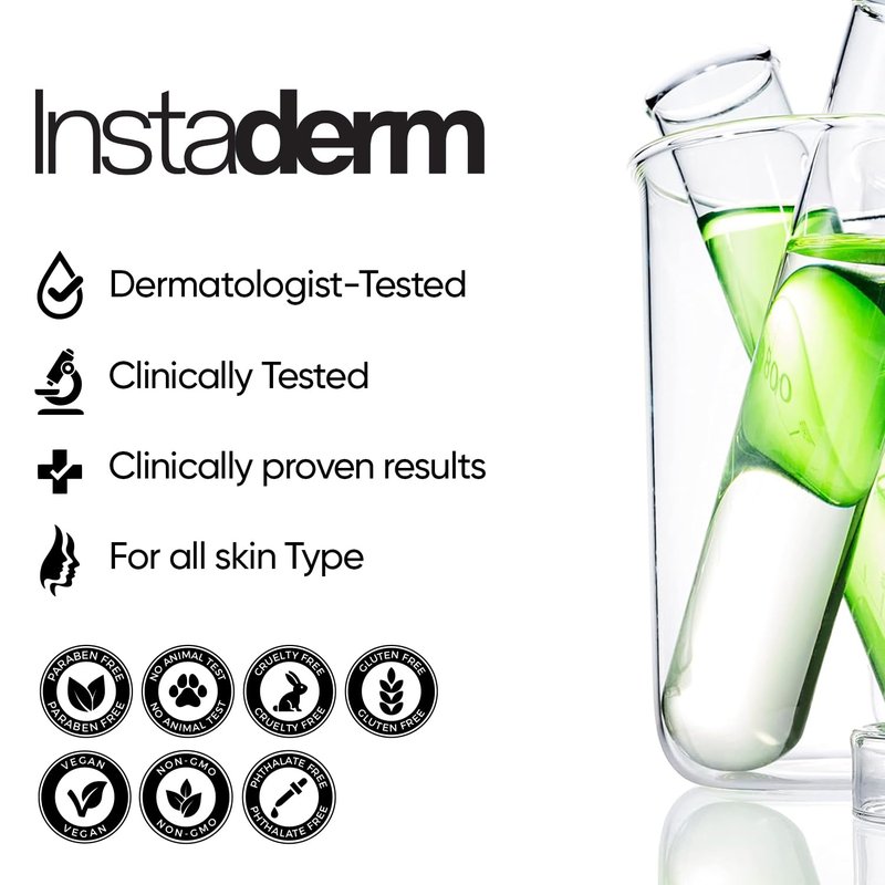 Instaderm Eye Repair Cream Reduces the Appearance of Dark Circles, Puffiness, Under Eye Bags, Fine Lines & Wrinkles, Anti-Aging Formula with Niacinamide Visibly Smooth, & Hydrate the Skin.