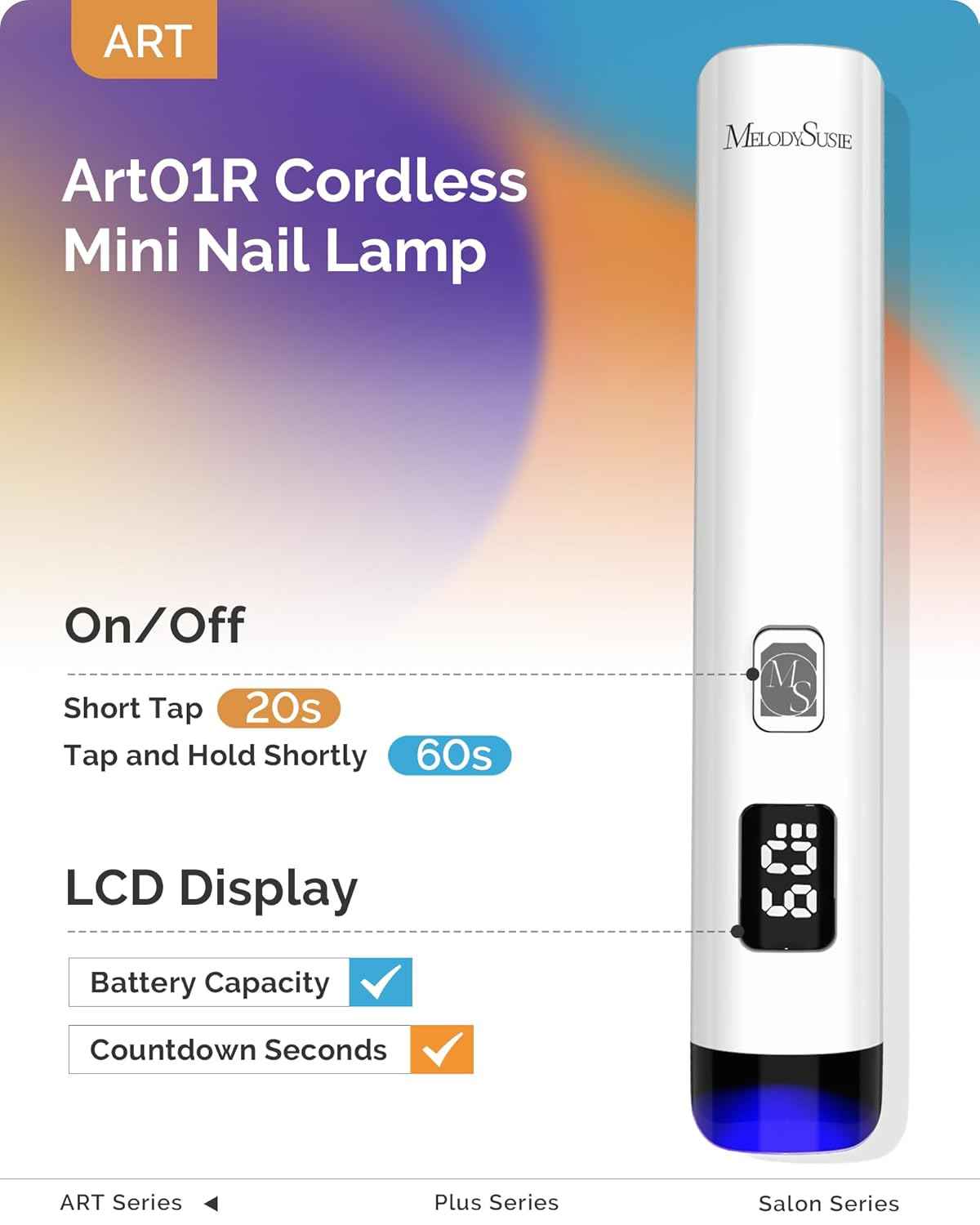 Portable Electric Nail Drill with UV Light for Gel Nails - MelodySusie