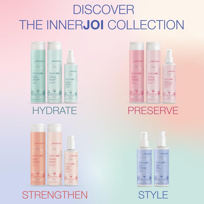 Joico InnerJoi Hydrate Conditioner | For Dry Hair & Scalp | Sulfate & Paraben Free | Naturally-Derived Vegan Formula | 10.1 oz