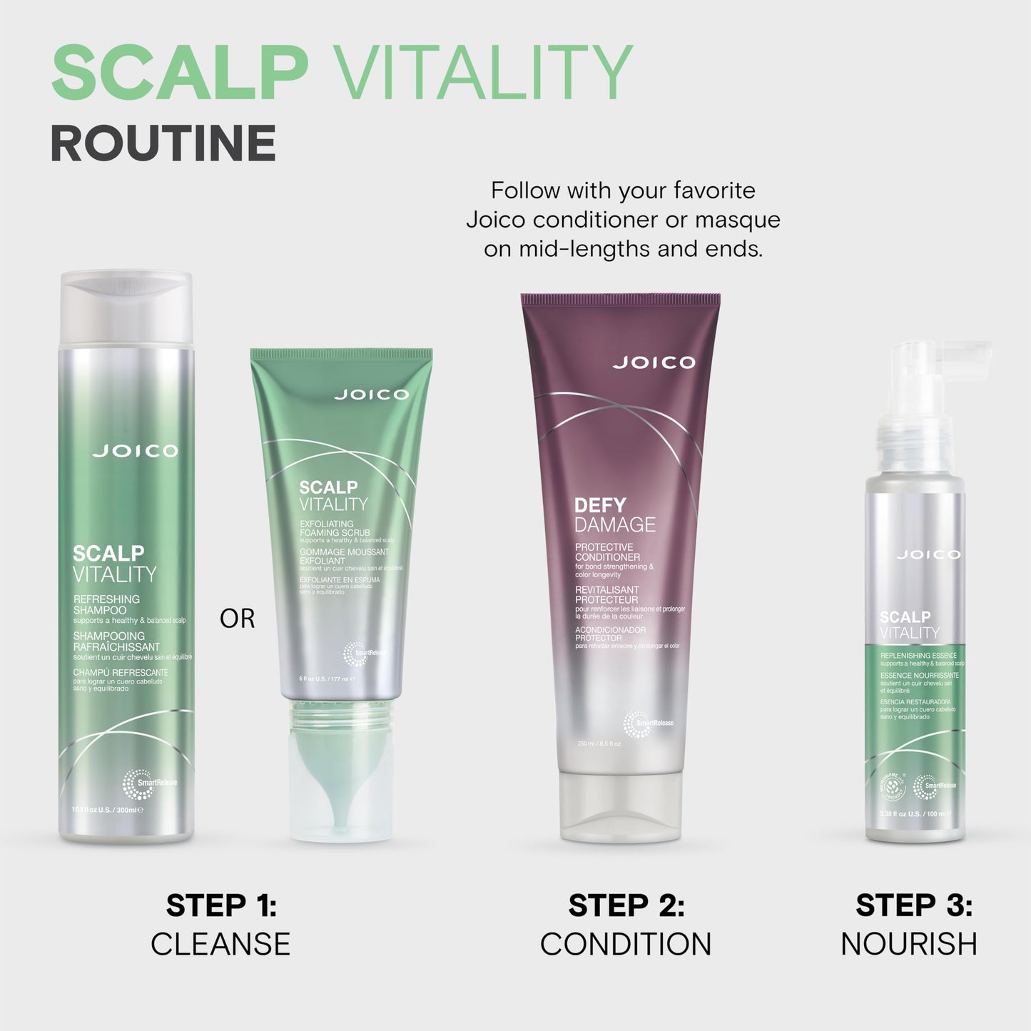 Joico Scalp Vitality Exfoliating Foaming Scrub| Healthy & Balanced Scalp| 6 Fl Oz