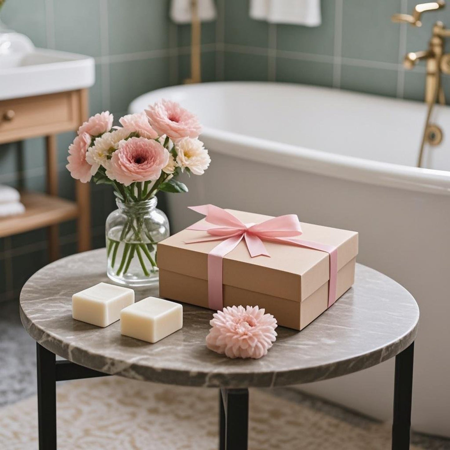 Bamboo Bathtub Tray Caddy, Foldable Bath Tray for Tub