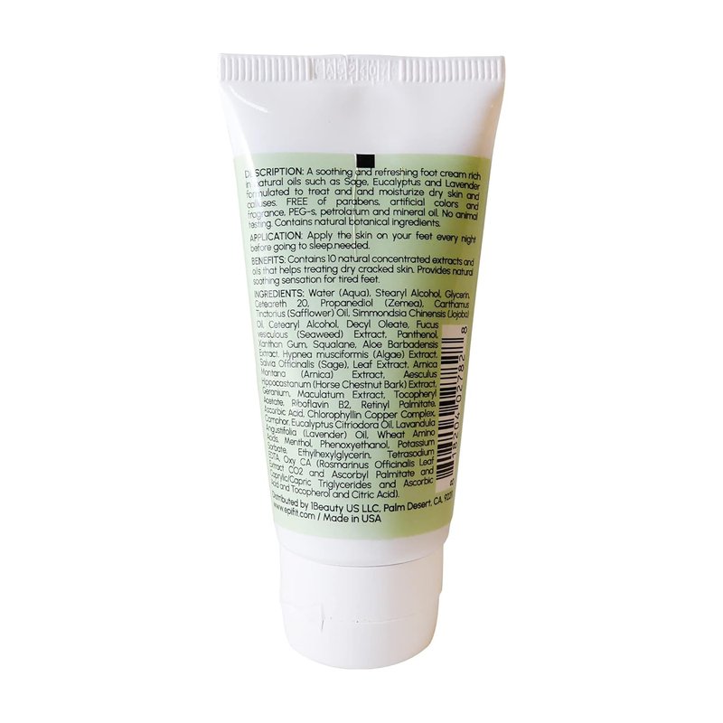 Aromatherapy Foot Cream - All-Natural Moisturizer with Rosemary, Lavender & Eucalyptus | 2 Ounces, 4-Pack