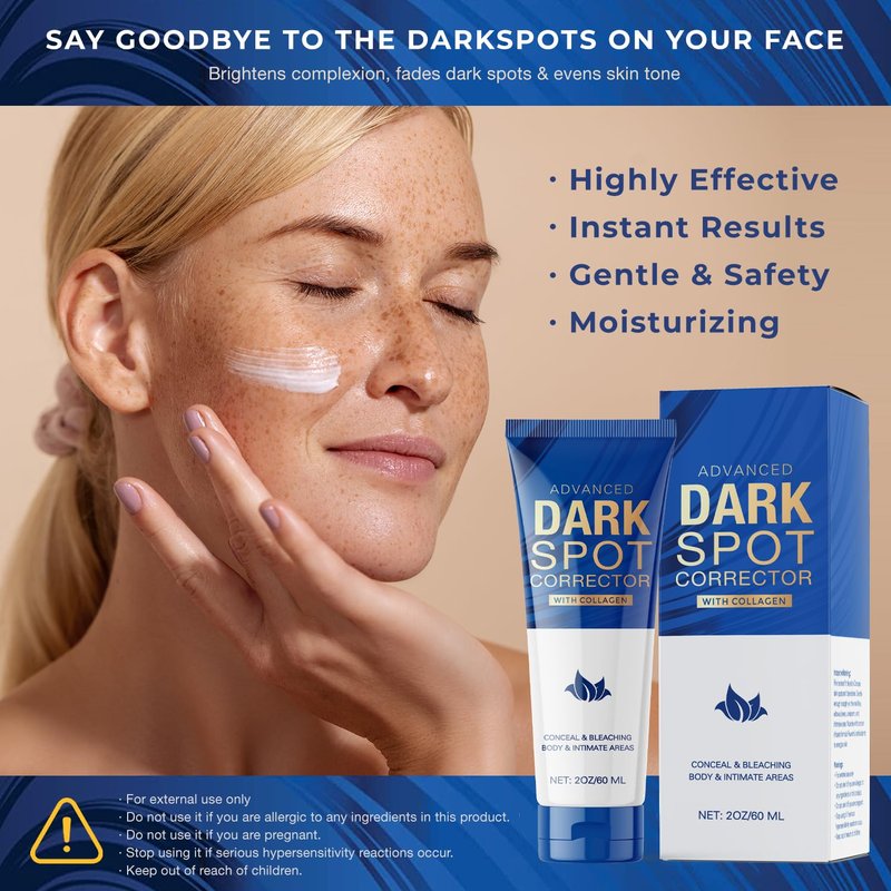 Dark Spot Remover for Face and Body: Corrector for Age, Sun, Freckle, Melasma, Brown Spots - Niacinamide, Vitamin C Formula - Use on Face, Hands, Underarms, Legs - 2 Oz