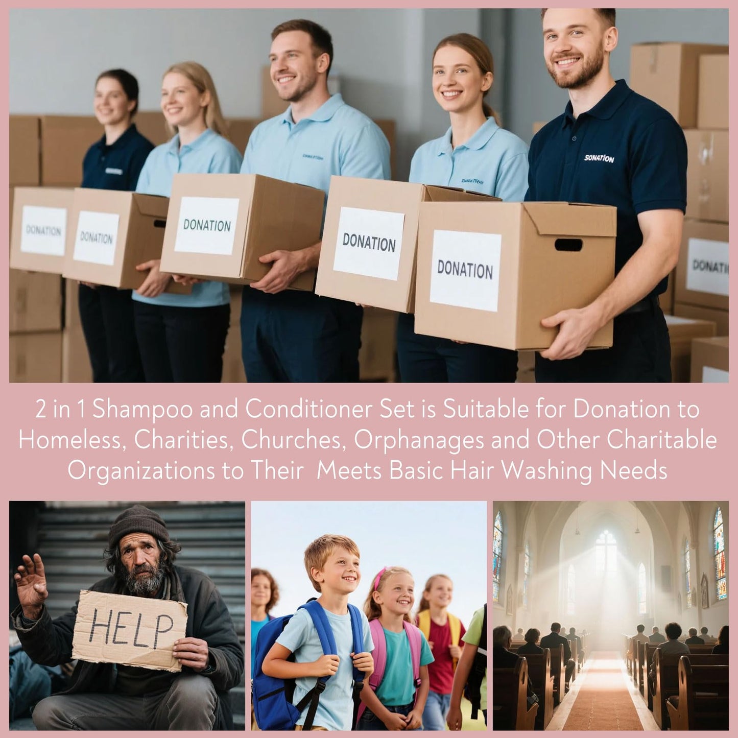 Travel Shampoo & Conditioner, 2 in 1 Shampoo Set Bulk, Mini Size Small Men Women Essential Cleansing Toiletries Amenities for Hotel, Shelter/Homeless/Nursing Home/Charity 0.34 Fl Oz(Pack of 100)