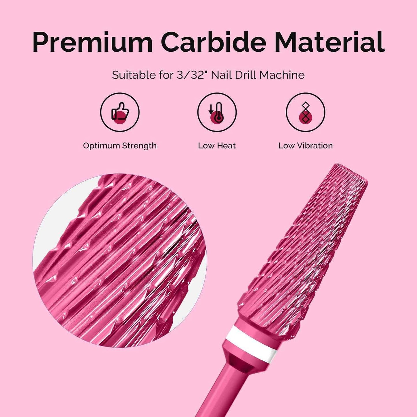 Professional 5-in-1 Nail Drill Bits Set for Acrylic & Gel Nails - MelodySusie