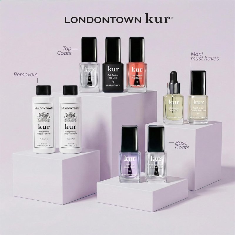 Nail Polish Remover Set - Acetone-Free, Gentle Non-Drying Pads | 8 Fl Oz, Conditions Nails & Cuticles