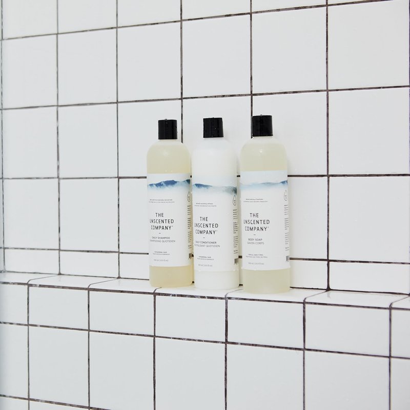 The Unscented Company Daily Conditioner, For All Hair Types, Fragrance Free, 16.9 fl oz (500 ml)