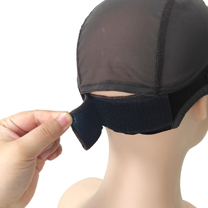 Labhairs Wig Grip Cap for Women - Non Slip, Adjustable Wig Caps Holds Glueless Wigs Securely in Place, Reusable Cap with Headband for Lace Front Wigs, One Size Fits All (Brown)