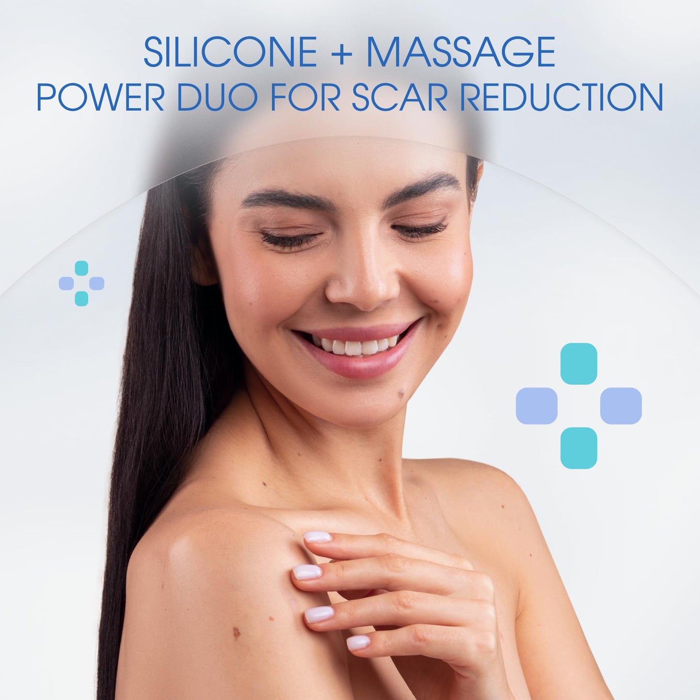 Silicone Scar Gel with Scar-Smoothing Tri-Roller Tip – Designed for Scar Massage – Medical-Grade Silicone for Surgical, C-Section & Acne Scars – Fragrance-Free & Hypoallergenic