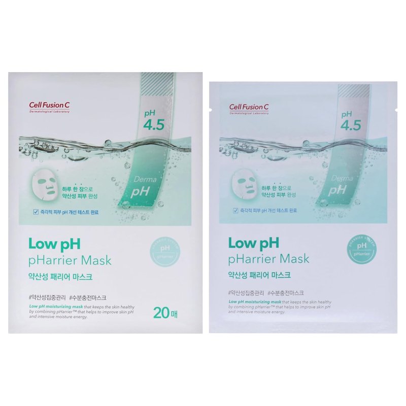 Cell Fusion C Low pH Pharrier Mask for Women - 20 Count Hydrating Facial Masks